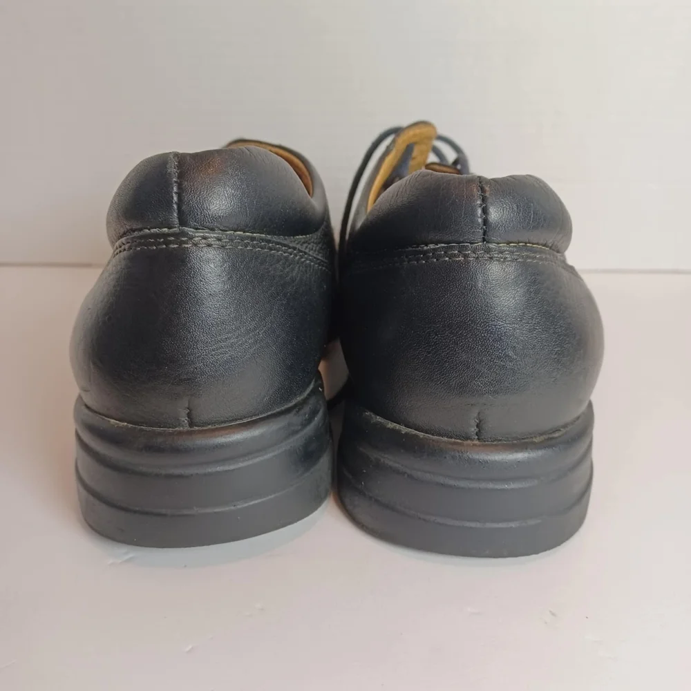 207222 MS50 SHULER MENS SHOE 8.5 W BLACK LEATHER LACE‎ UP BY JOHNSTON & MURPHY